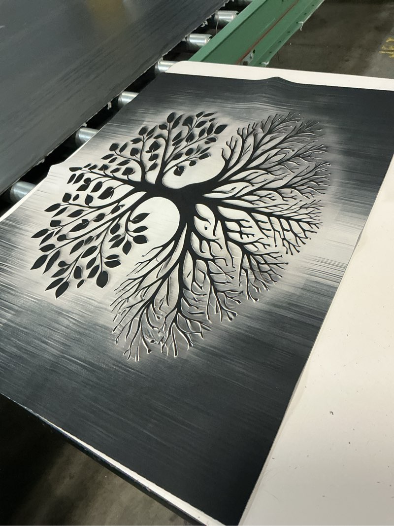 Condition photo showing Good Condition for tree of life stove top cover retro flower gas stove top cover for home decoration kitchen pad non-stick washable cooktop covers countertop protector keep stove clean 28"x20"