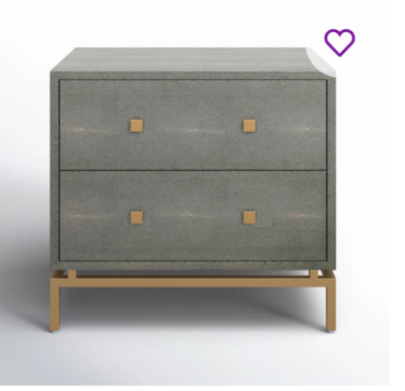 SIMILAR NOT EXACT Pesce 25'' W Nightstand
