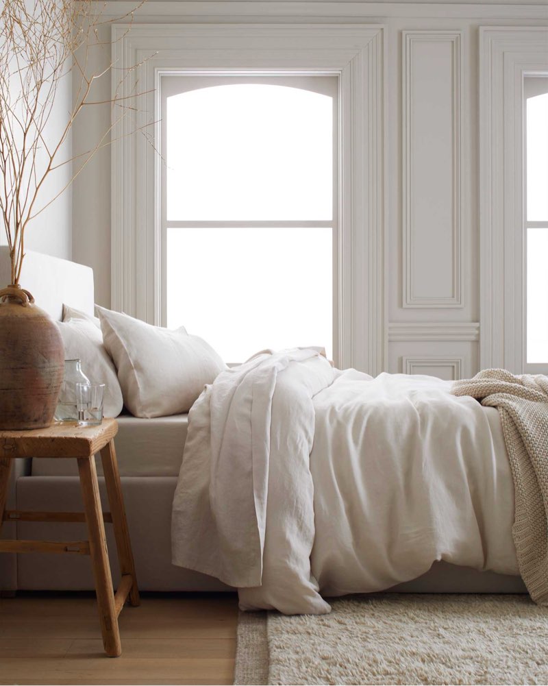 quince european linen duvet cover king size in sand