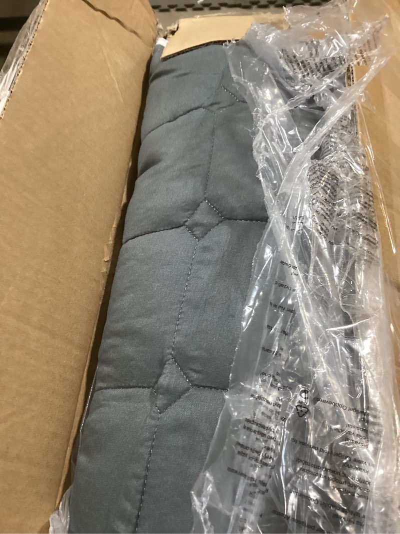 Condition photo showing Good Condition for Foldable Baby Playpen with Mat, Foldable Playpen for Babies and Toddlers, Folding Portable Kids Play Pen, Collapsible Play Yard with 2 Handles + Suitable Size Mat(Grey, 50x50 inches) Dark Grey with Mat Foldable 50"x50" with Mat