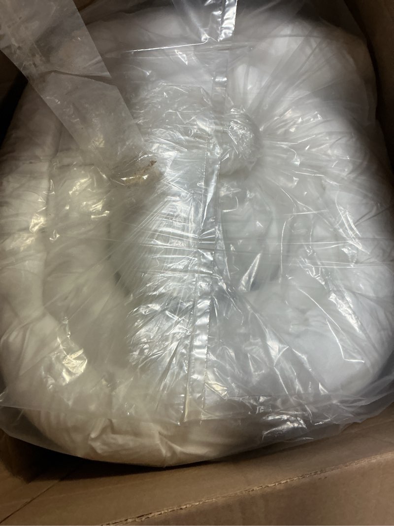 Condition photo showing Good Condition for Goose Down Feather Mattress Topper,Queen Down Mattress Protector Cover with Straps,Plush Soft Fluffy Baffled Pillowtop,Hypoallergenic Featherbed Cooling Pad All-Season Luxury(60x80 inch) White Queen