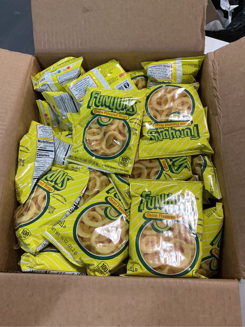 Condition photo showing Good Condition for (Use by 10 Febrero 2026) Funyuns Onion Flavored Rings, Original, 0.75 Ounce (Pack of 40)