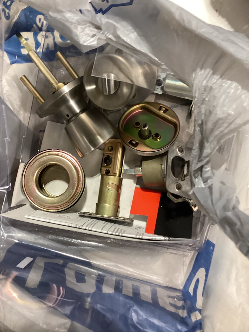 Condition photo showing Good Condition for reliabilt gallo stainless steel exterior single-cylinder deadbolt and keyed entry door knob