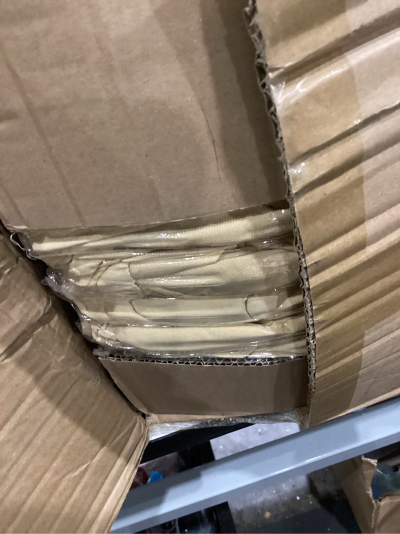 Condition photo showing Good Condition for stretch folding chair covers 30pcs spandex chair covers protector for wedding party dining banquet, washable universal fitted chair slipcovers for celebration birthday (champagne, 30pcs) champagne 30pcs