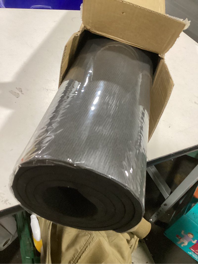 Condition photo showing Good Condition for Hatha Yoga Large TPE Yoga Mat 6'x4'x1/2" Extra Thick Non-Slip Exercise Mat - for Yoga Pilates & Home Gym Workouts Black