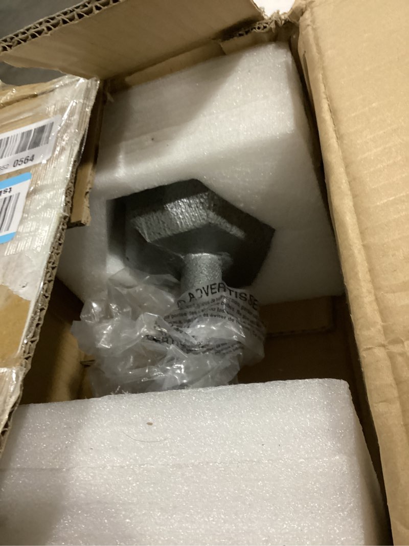 Condition photo showing As Is for CAP Barbell Cast Iron Hex Dumbbell | Multiple Options Gray, Single 25 lb