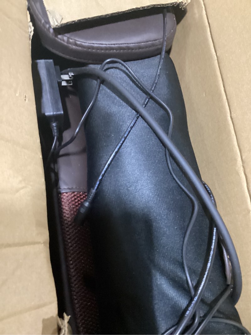 Condition photo showing As Is for Beloving Full Body Massage Mat with Heat and Vibration, 10-Node Back Massager with Foot Roller & Neck Pillow, Multi-Zone Heating Pad for Muscle Relax at Home or Office