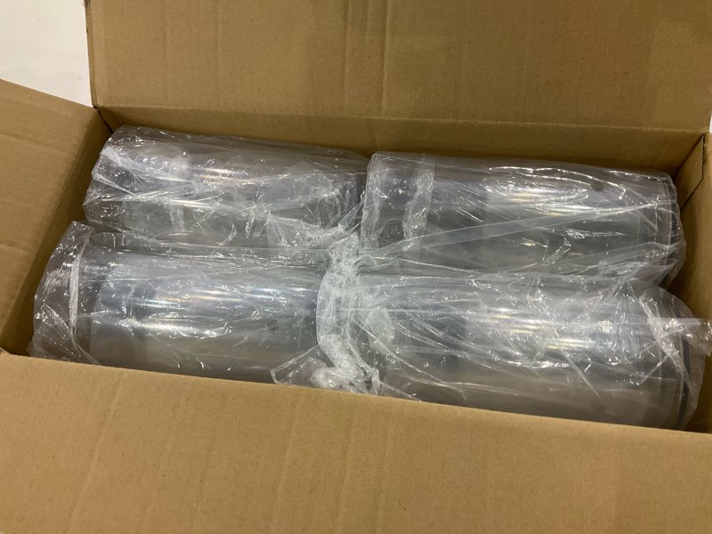 Condition photo showing New/Like New for Nuogo 24 Pcs Plastic Cylinder Vases Tall Clear Flower Vases for Centerpieces Hurricane Candle Holder for Home Wedding Office Party Formal Dinners Decorations (4''/6''/8'') 4''/6''/8'' 24