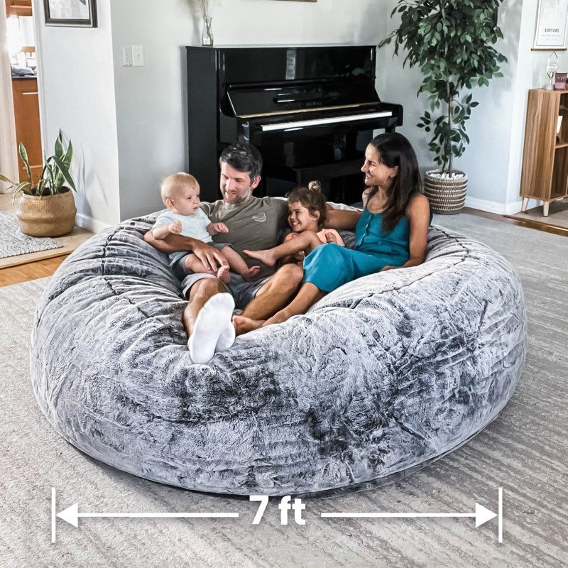 Big Huge Giant Bean Bag Chair for Adults, (No Filler) Bean Bag Chairs in Multiple Sizes and Colors G