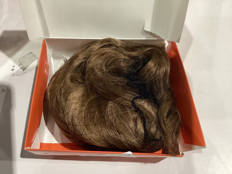 Condition photo showing Good Condition for Hair Toppers for Women with Thinning Hair, 3D Toppers Pieces for Women Middle Part Clip in Bangs Synthetic Curly Wavy Daily (H6/22, Side bangs) H6/22 Side bangs