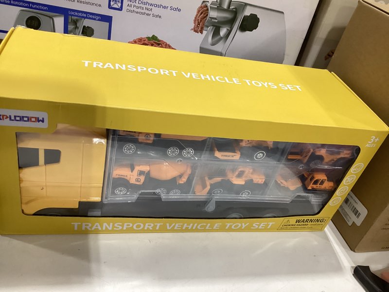 Condition photo showing Good Condition for niplooow toddler boys construction truck vehicle toy set with play mat and die-cast toy car, transport carrier truck for kids 3-5, birthday gifts toys for 3-8 year old boys