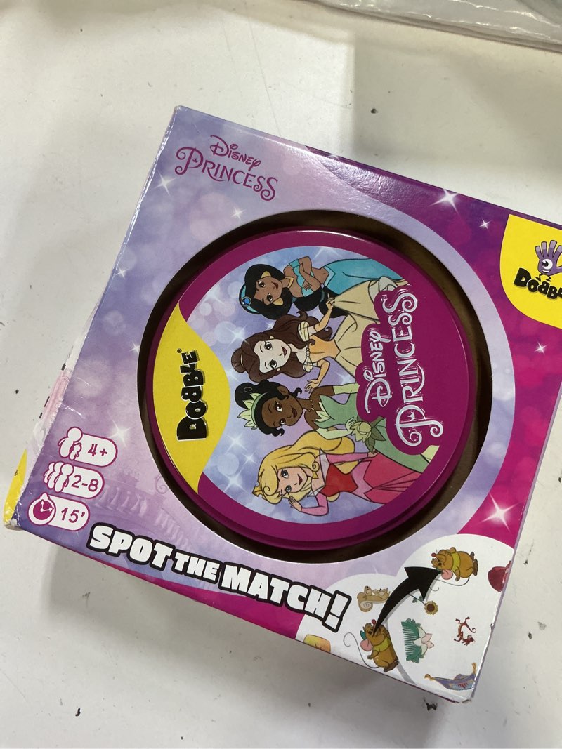 Condition photo showing Good Condition for asmodee | dobble disney princess | card game | ages 4+ | 2-8 players | 15 minutes playing time disney princess disney princess