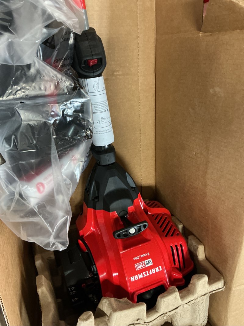 Condition photo showing Good Condition for craftsman ws2200 25-cc 2-cycle 17-in straight shaft attachment capable gas string trimmer