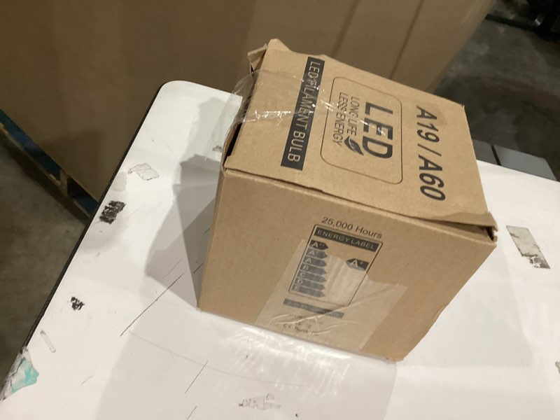 Condition photo showing New/Like New for Dimmable Frosted Milky LED A19 Light Bulb, 25 Watt Equivalent LED Bulbs, Efficient 2W, 2700K Soft Warm E26 Edison Medium Screw Bulbs for Home Bedroom Kitchen Living Room Office Lamp - 4 Pack A19-2w-e26base-milkyglass-2700k-4pack