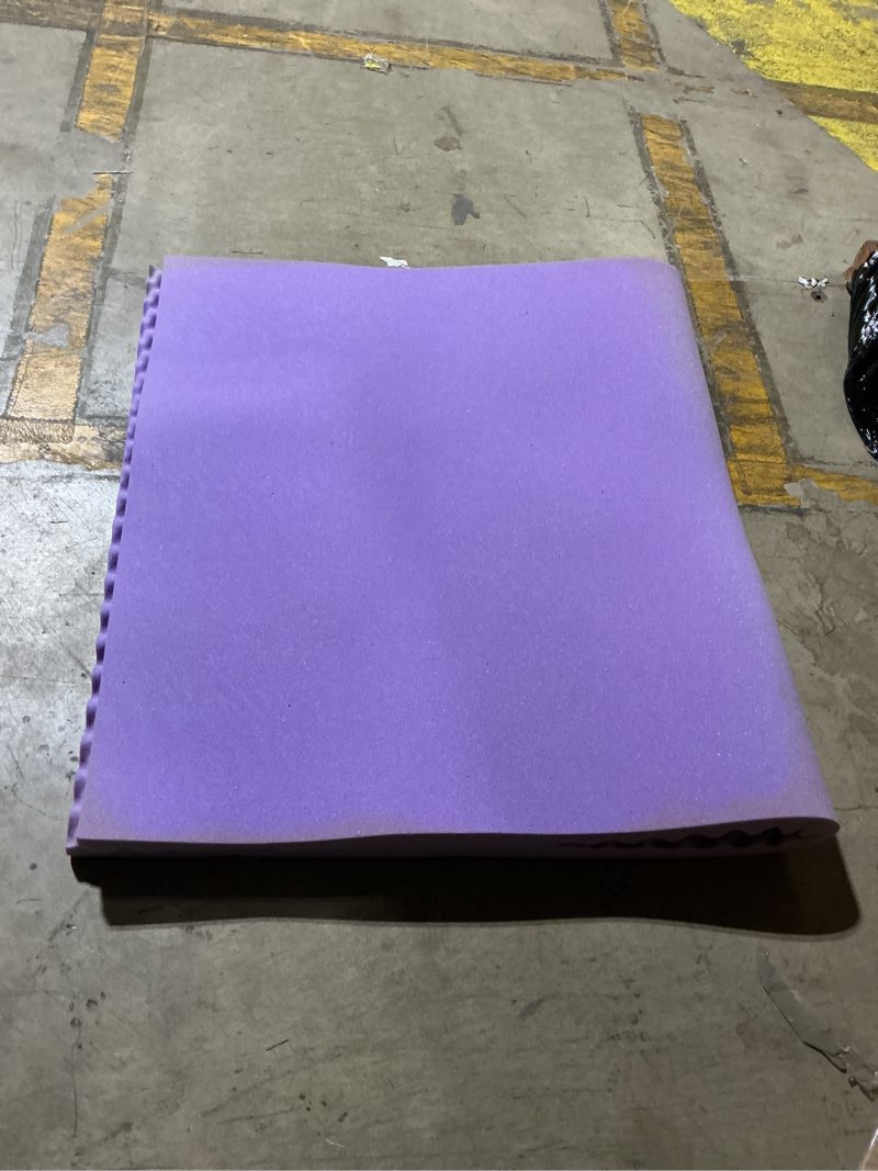 Condition photo showing As Is for sinweek 1.5 inch egg crate memory foam mattress topper twin size, soft mattress pad for back pain relief, bed topper, certipur-us certified twin 1.5 inch