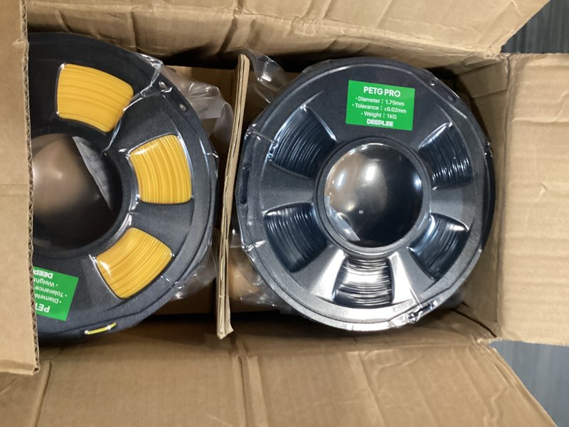 Condition photo showing New/Like New for pla pro 3d printing filament 1.75mm 4kg black/red/yellow/blue | refine surface, stronger toughness, pla filament dimensional accuracy +/- 0.02 mm, neatly wound, fits most fdm 3d printer black & red & yellow & blue
