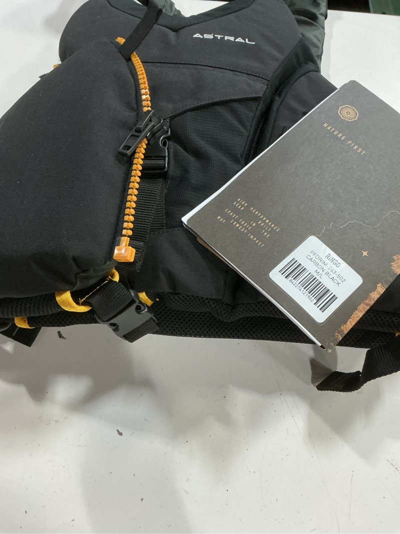 Condition photo showing New/Like New for m/l astral ringo life jacket