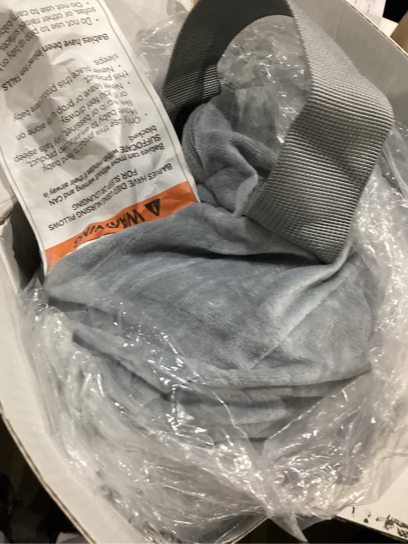 Condition photo showing Good Condition for Momcozy Innovative Safety Guard Nursing Pillow - Firm & Springy Memory Foam - Stable, Ergonomic Support & Comfort - Wider Breastfeeding Cushion, Adjustable, Removable Cover, Baby Safety Certified Grey ( Premium Memory Foam ) CozyLite