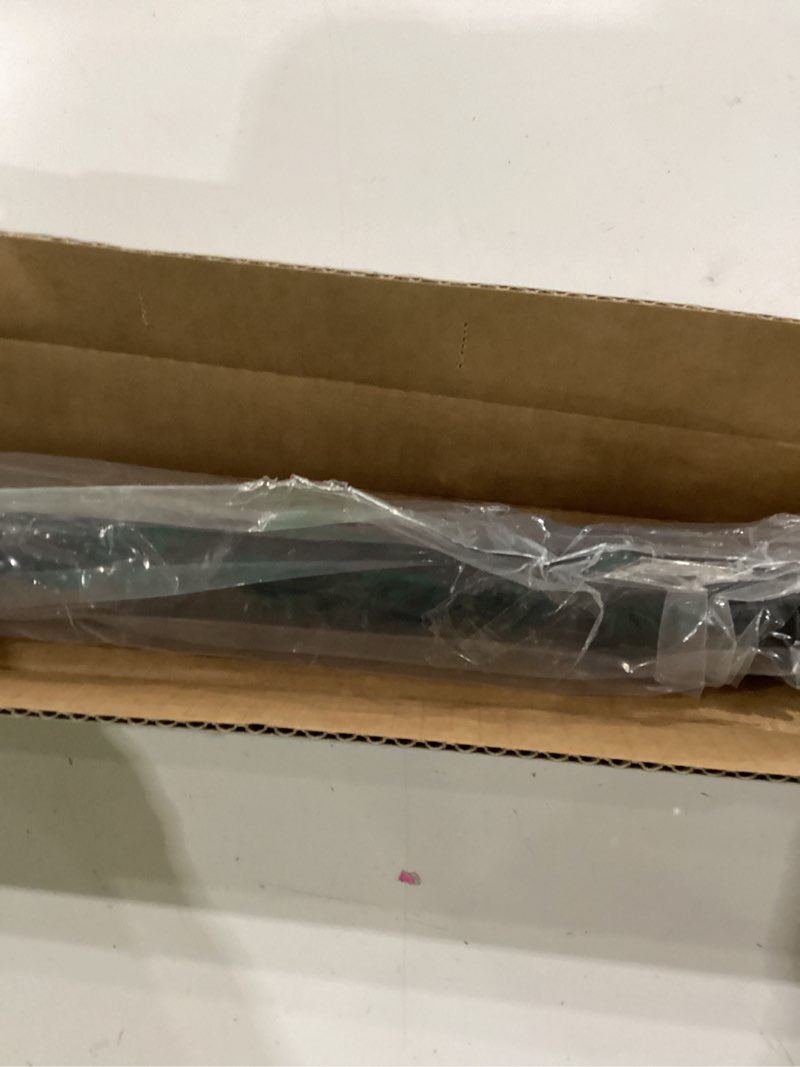 Condition photo showing Good Condition for ivilon drapery window curtain rod - end cap style design 1 inch pole. 28 to 48 inch color black