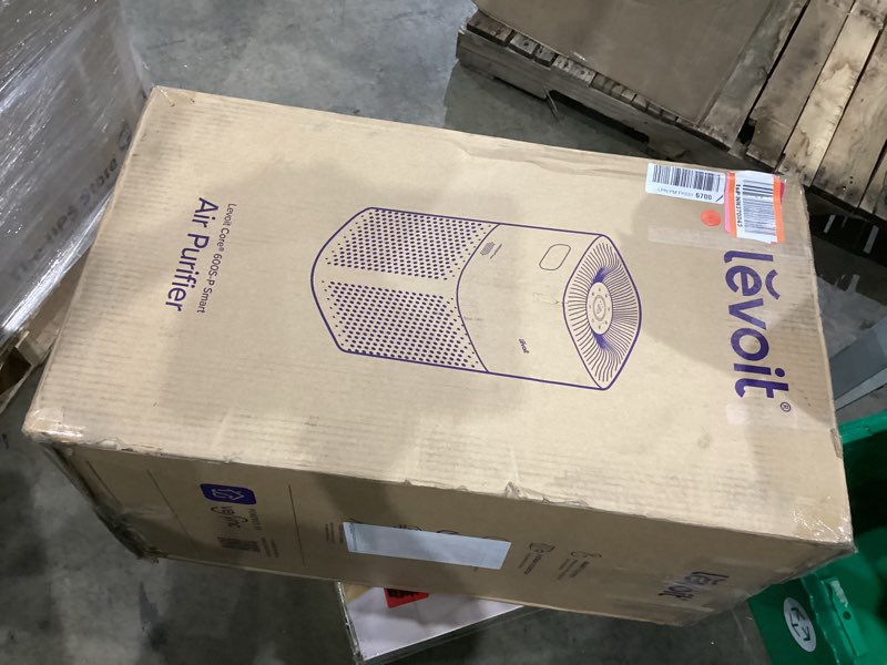 Condition photo showing Good Condition for LEVOIT Air Purifiers for Home, Large Room Up to 2933 Ft² With HEPA Sleep Mode, AHAM VERIFIDE, Smart WIFI, PM2.5 Monitor, 3-in-1 Filter For Smoke, Pet Allergies, Dust, Alexa Control, Core 600S-P, White Core 600S White