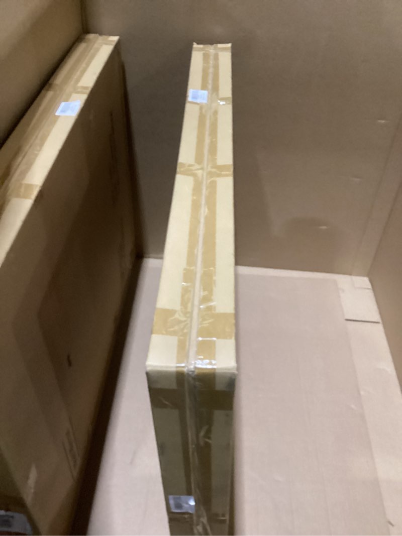 Condition photo showing New/Like New for KOHROS Decorative Mirror for Wall Decor 40" x 28" Large Rectangle Frameless Wall Mirror for Bathroom Living Room Dining Room Entryway Horizontally or Vertically Hanging Silver 40"L x 28"W