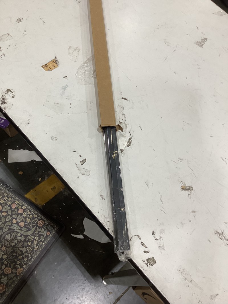 Condition photo showing New/Like New for Landical 2 Sets 4FT Sliding Door Track for 1/8" Thick Panels Closet Glass Doors Plastic Cabinet Window Sliding Track (Black) 2 Black