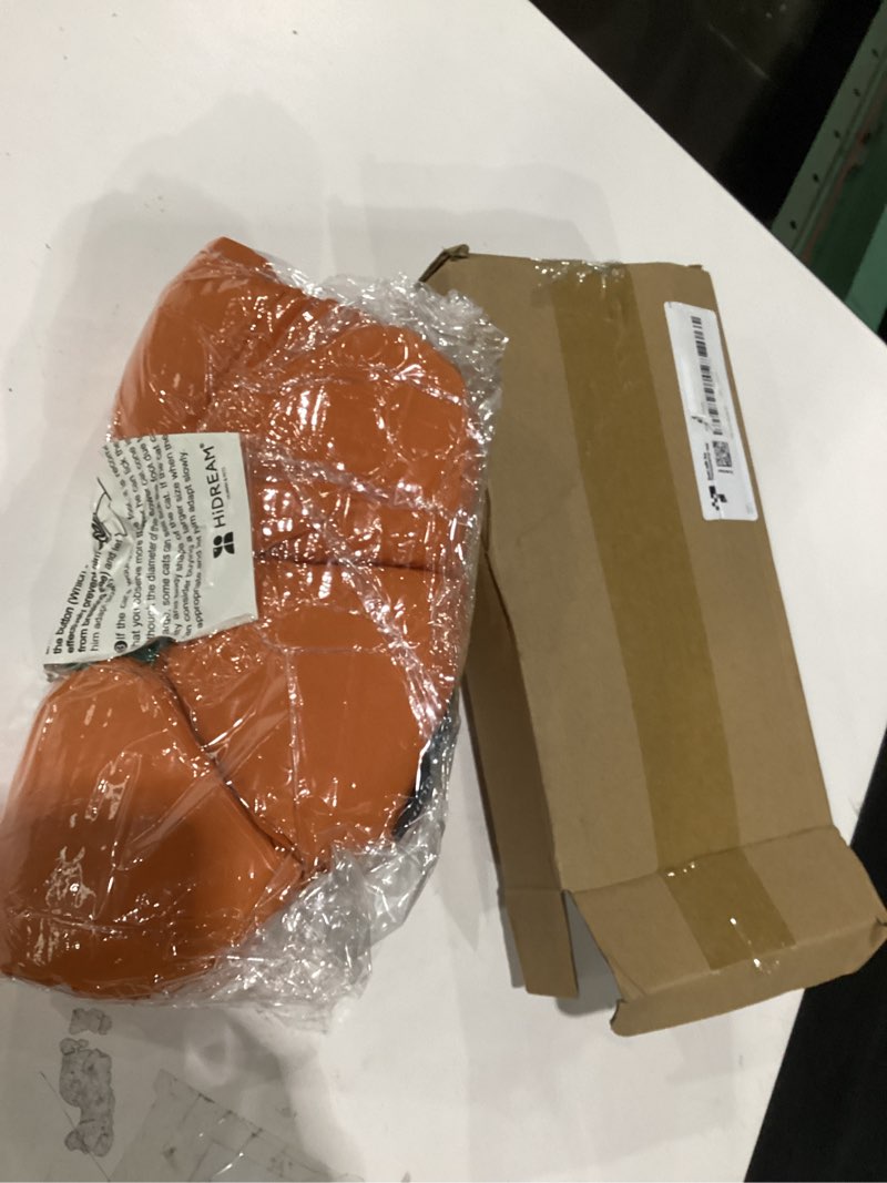 Condition photo showing Good Condition for cat cone collar,cute waterproof recovery collar,anti-bite lick wound healing safety elizabethan e collar for cats,orange pumpkin cat halloween costume m orange pumpkin
