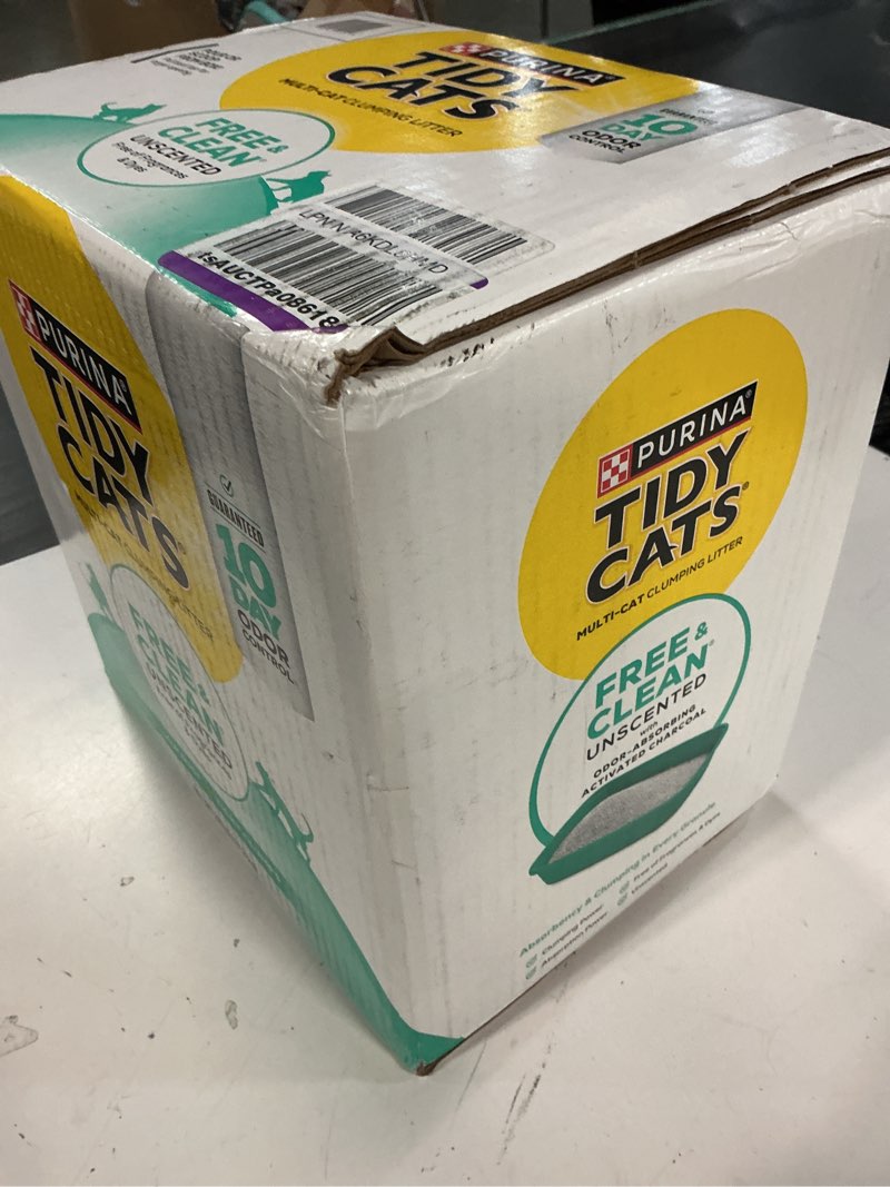 Condition photo showing New/Like New for purina tidy cats free and clean unscented cat litter - 38 lb. box 38 pound (pack of 1)