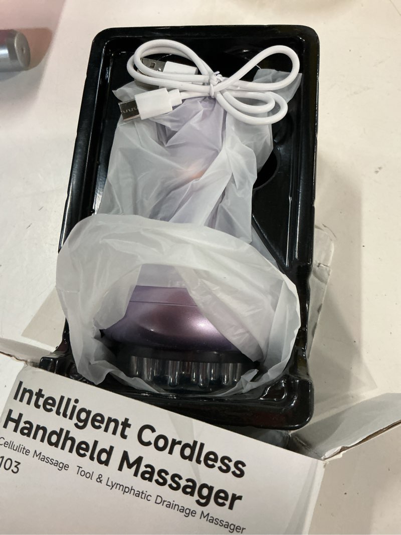 Condition photo showing New/Like New for 4-in-1 lymphatic drainage massager - anti cellulite massage tool with heating/vibration/red light/microcurrent,body sculpting machine for legs/belly/back/hips/reduce stretch marks & cellulite
