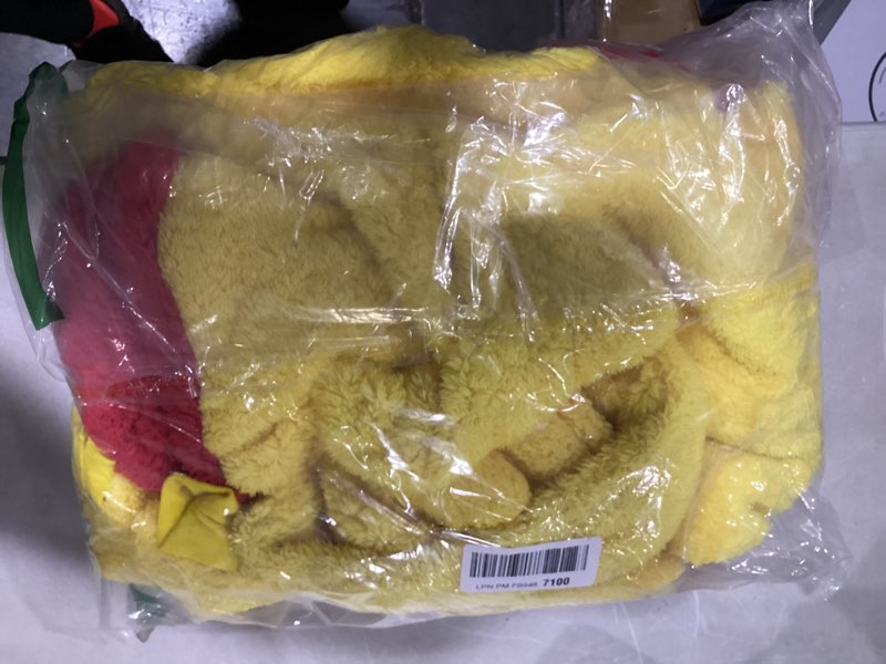 Condition photo showing Good Condition for GONAAP Adult Onesie Pajamas Sherpa Animal One Piece Cosplay Costume for Women Men Yellow Bear 5-6 Years