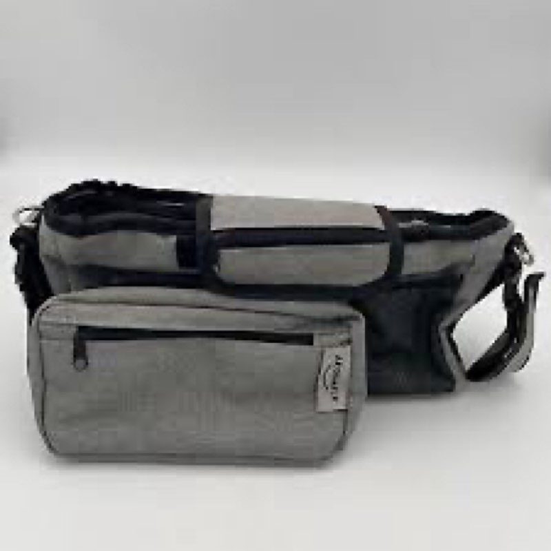 Addsmile Gray Stroller Organizer Bag Universal Fit 13\\\" x 6\\\" Cup Holder Pockets