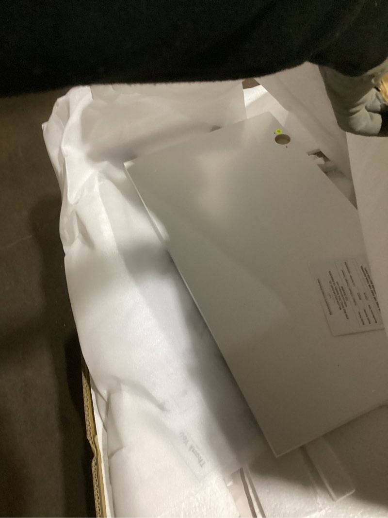 Condition photo showing As Is for Babyletto Hudson 3-Drawer Changer Dresser with Removable Changing Tray in Washed Natural and White, Greenguard Gold Certified Washed Natural/White