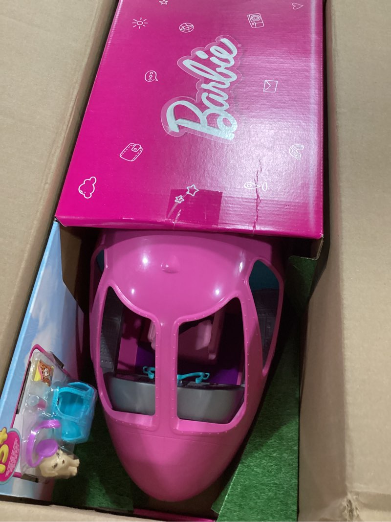 Condition photo showing New/Like New for Barbie Dreamplane Airplane Toys Playset with 15+ Accessories Including Puppy, Snack Cart, Reclining Seats and More (Amazon Exclusive)