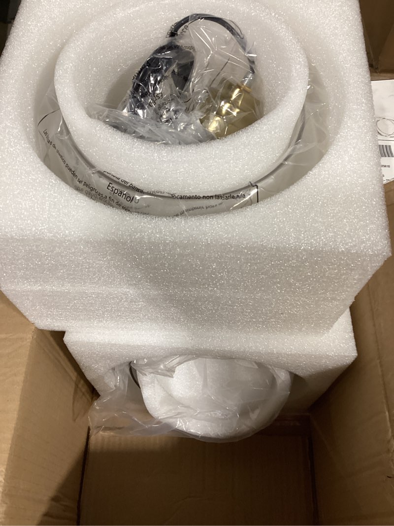 AUTELO 2 Pack Gold Pendant Lights, Glass Pendant Lights Kitchen Island with Clear Drum Glass, Indust