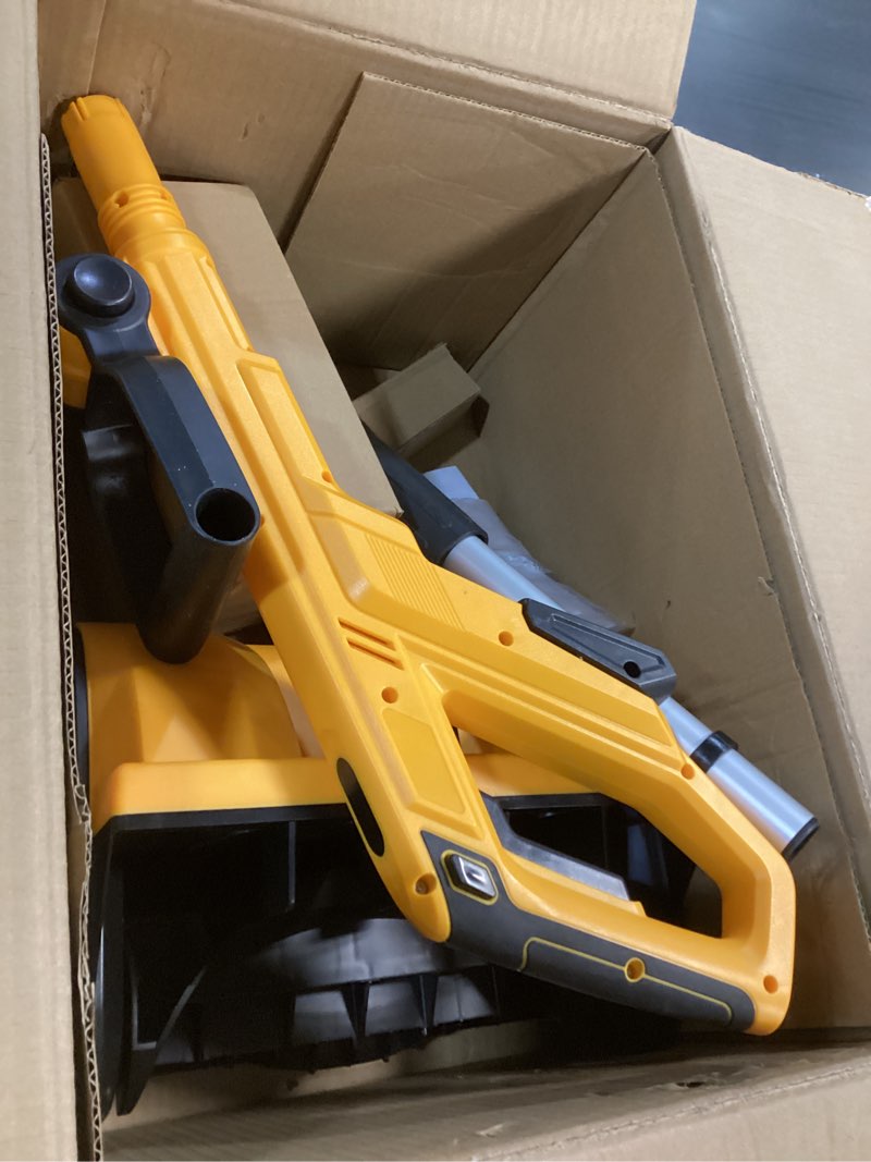 Condition photo showing Good Condition for 12" Cordless Snow Shovel (NO Battery) Compatible with Dewalt 20V Max Battery, Electric Snow Shovel with Directional Plate & Adjustable Front Handle, Cordless Snow Blower for Driveway/Patio/Sidewalk For Dewalt 20V Battery(Yellow)