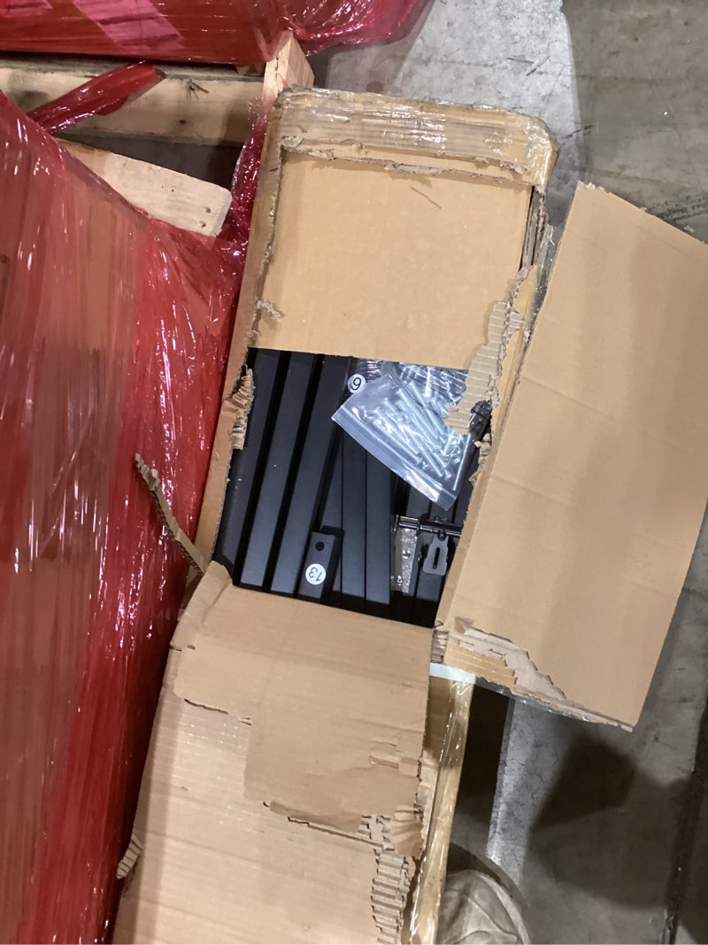 Condition photo showing As Is for 10x10x6 FT Outside Dog Kennel with Roof,Heavy Duty Outdoor Kennels for Large Dogs,with Uv-Resistant Waterproof Roof Covered Outdoor Dog Run,Lock,for Medium and Large Dogs,Easy Assembly 10x10 FT