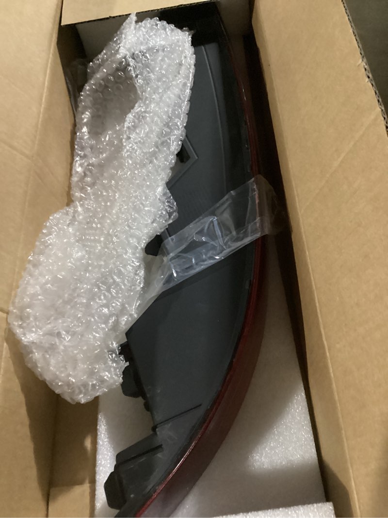 Condition photo showing As Is for rear bumper light compatible with 2018 2019 2020 2021 audi q5 us version rear bumper reflector lower tail light replaces 80a945069a left driver side for 2018-2021 left driver side