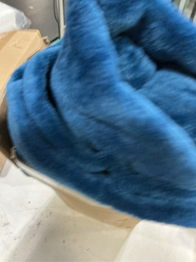 Condition photo showing Good Condition for ultra soft fleece blanket throw size - flannel fleece luxury throw blanket - lightweight for couch bed chair - thick, warm and breathable - all season cozy fuzzy, anti-static microplush bedding, navy 06 - navy throw (50" x 60")
