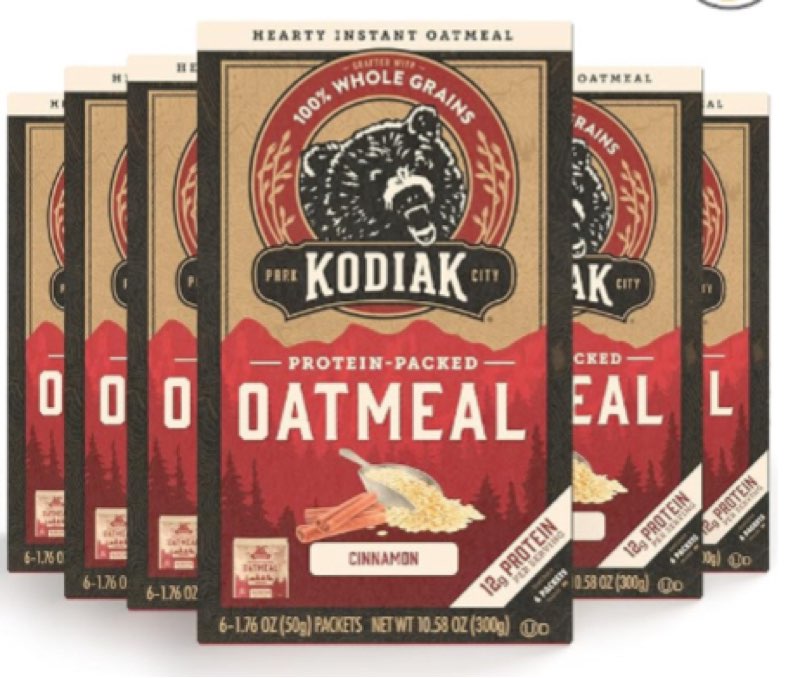 (Best if used by:Jul/01/2025)Kodiak Cakes Instant Oatmeal Packets - High Protein- 100% Whole Grains Breakfast Food - Cinnamon (36 Packets)
