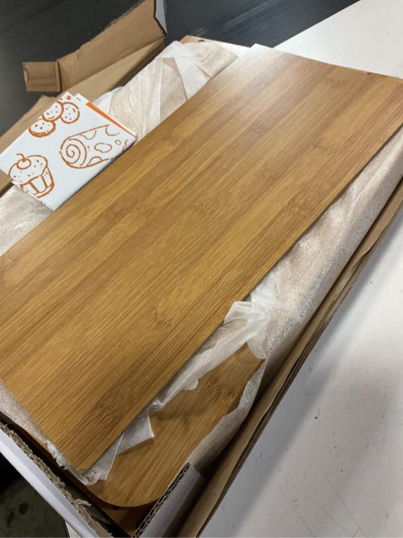 Condition photo showing Good Condition for wowlive bread box for kitchen countertop, large roll top bread boxes with sliding door, airtight bread storage container for loaves, pastries & bagels, bamboo counter organizer (natural, medium) natural medium