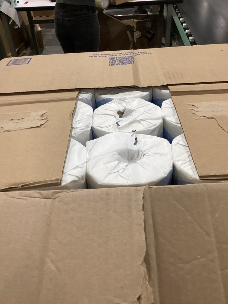 Condition photo showing New/Like New for pacific blue select 2-ply embossed toilet paper (previously branded preference), 18240/01, 550 sheets per roll, 40 rolls per case 40 rolls basic t-shirt
