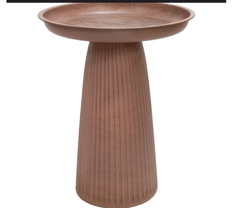 Gleeful Garden Metal Outdoor Bird Bath