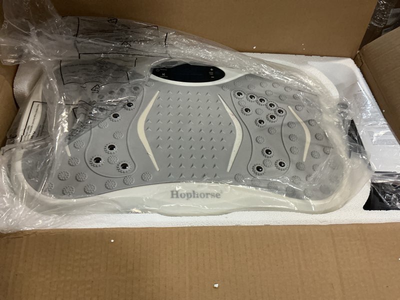 Condition photo showing As Is for Vibration Plate Exercise Machine, 200 Speeds Vibrating Plate for Lymphatic Drainage, Vibrating Shaking Full Body Shaker Workout, Vibration Fitness Platform for Weight Loss, for Home LightGray