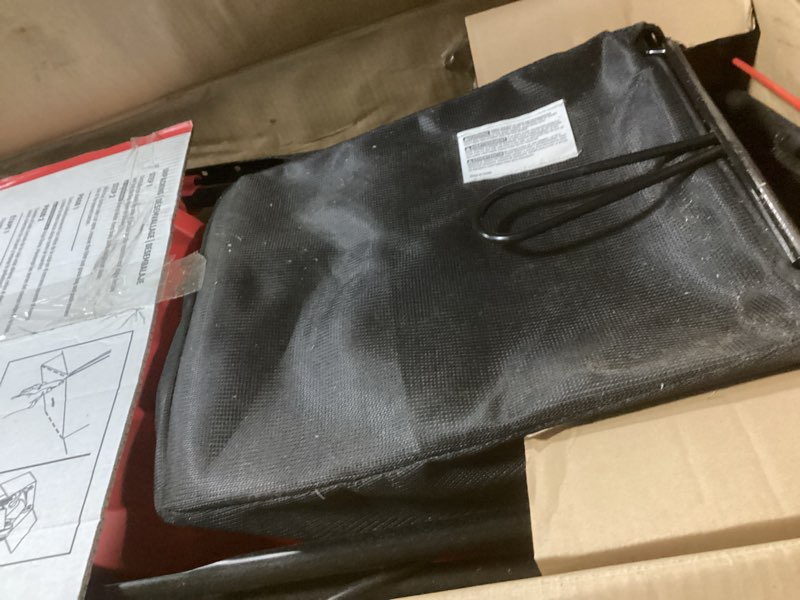 Condition photo showing As Is for CRAFTSMAN Electric Lawn Mower, 20-Inch, Corded, 13-Ah (CMEMW213), Red