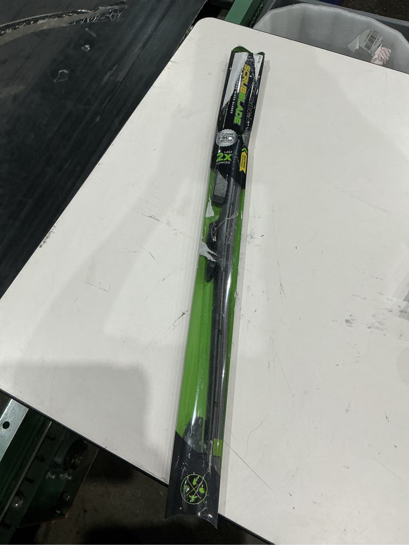 Condition photo showing As Is for 28” black edition silicone scrubblade wiper pb2800