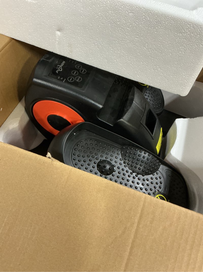 Condition photo showing As Is for Under Desk Elliptical Machine, Electric Elliptical Leg Exerciser for Seniors with 12 Adjustable, Portable Quiet Elliptical Exercise Machine, Seated Pedal Exerciser with Remote Control