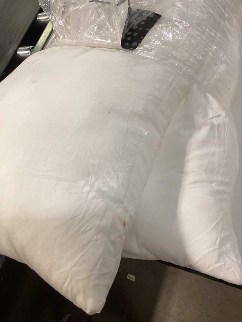 Condition photo showing Good Condition for acanva throw pillow insert, premium stuffer inserts decorative rectangle premium sham forms cushion for sofa couch chair,16x26 inch (pack of 2), white 2 count white 16x26 inch (pack of 2)