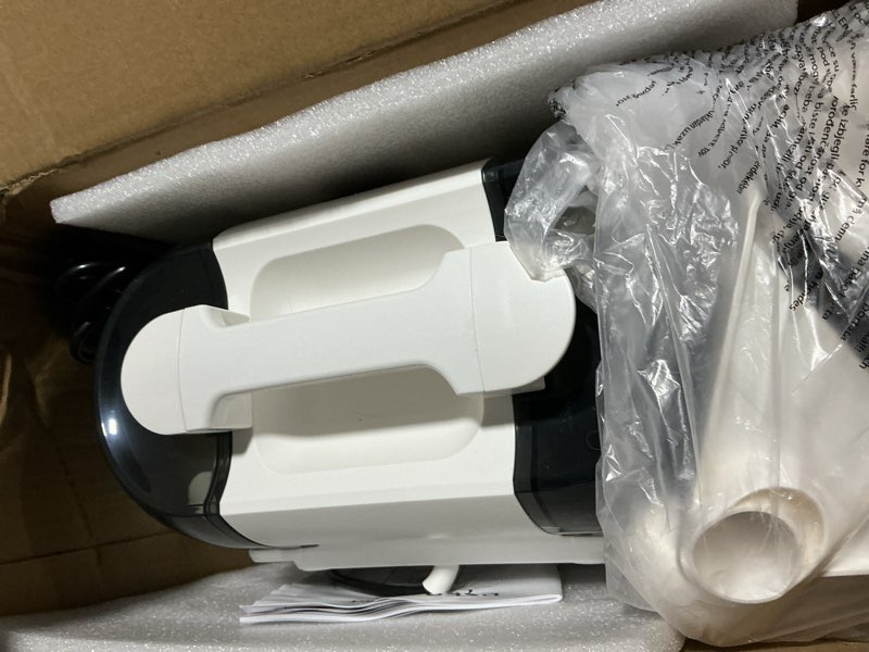 Condition photo showing As Is for COCEAN Carpet Cleaner Machine With Carpet Shampooer, Upholstery cleaner, Carpet Shampooer Machine, 250ML Rug Shampooer, Spot Cleaner Machine, Couch, Pets, Furniture,Car detailing With 4 Cleaning Tools Milky White