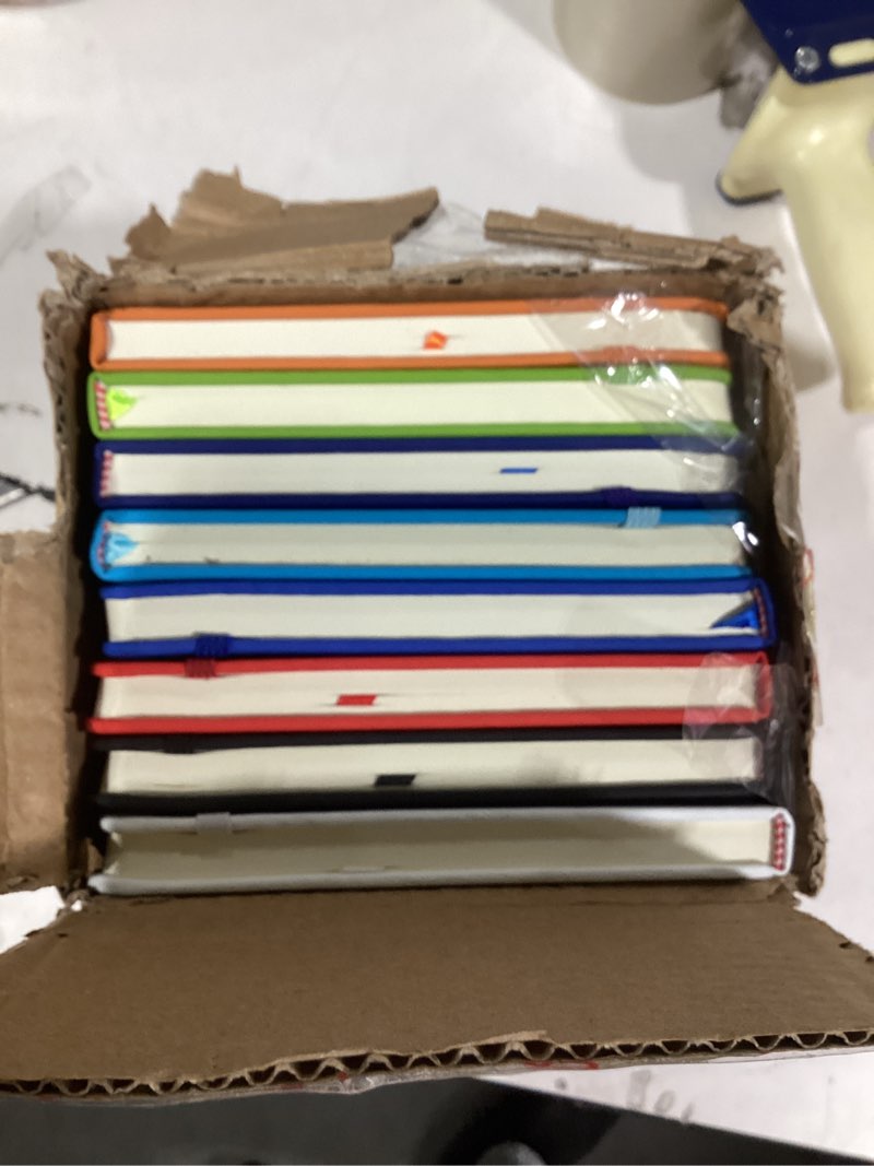 Condition photo showing Good Condition for ViVin Lined Journal Notebooks for Work, 192 Pages, Medium 5.5 x 8.3 inch, College Ruled, A5 Hardcover Journaling Notebooks for Writing, 8 Pack Bulk,Multi Colored Series Multi 8 Pack