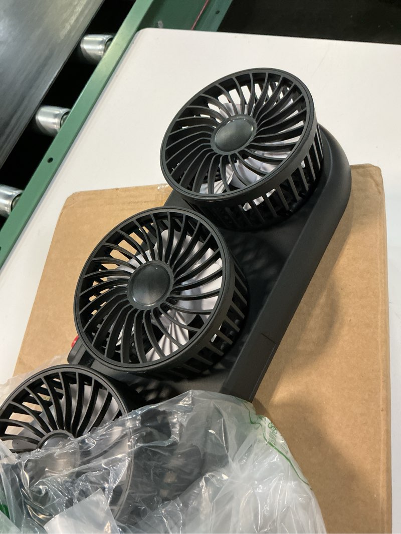 Condition photo showing Good Condition for 4-head car fan,3-speed adjustable car cooling fan for vehicle,360°rotatable portable cooling fans for car,usb/12v cigarette lighter powered,powerful airflow for suv rv sedan van boat